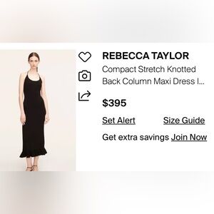 Rebecca Taylor Compact knotted back dress NWT sz S